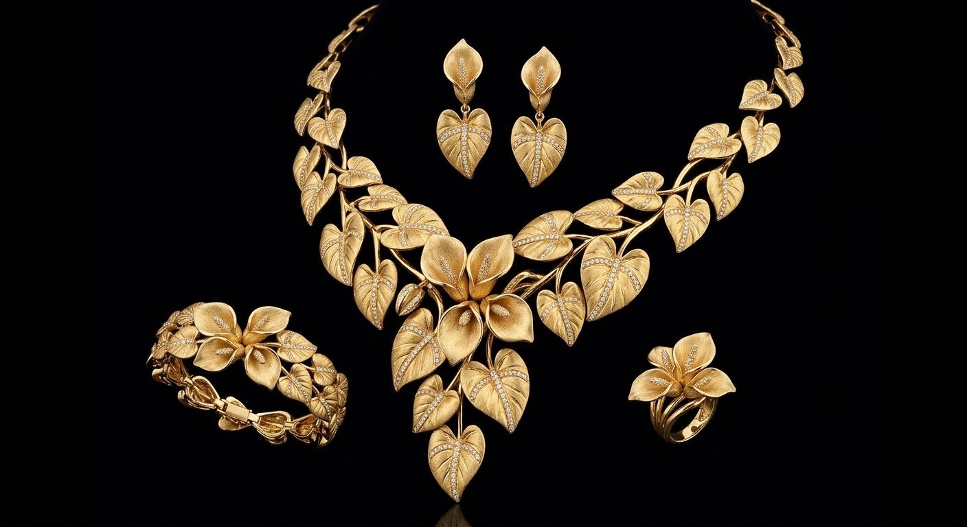 The beauty of gold jewelry finds a profound new expression when it draws inspiration from the natural world. Designs modeled after the delicate curves of leaves bring an organic, fluid grace to contemporary gold pieces.
This botanical aesthetic captures the intricate veining and varied textures of foliage, turning metalwork into a celebration of living forms. From subtle, whisper-light bracelets to statement rings that mimic climbing vines, the collection merges traditional craftsmanship with the timeless elegance of nature.
